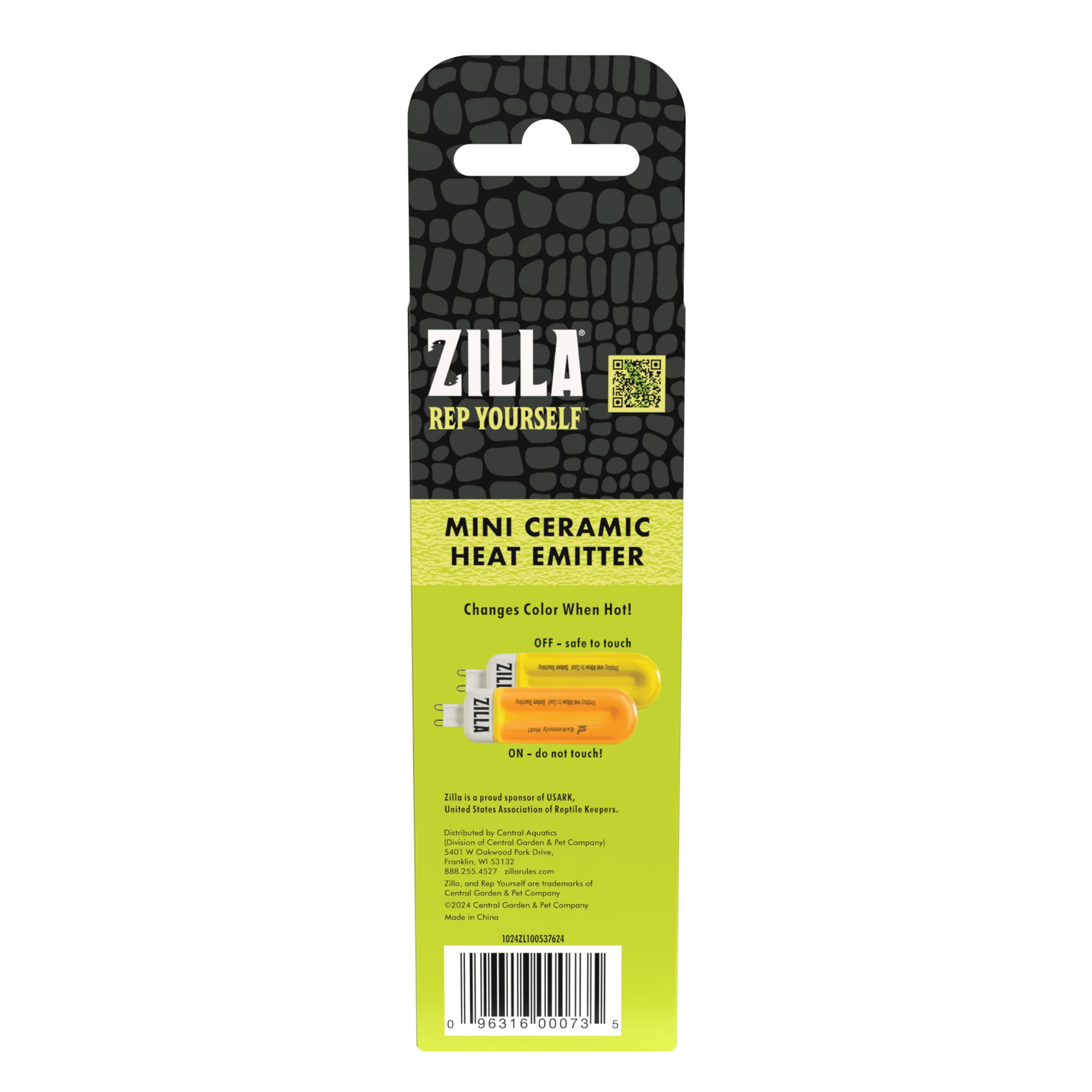 Zilla Mini Ceramic Heat Emitter 50W compatible with Low Profile, Pro Sol, Mini fixtures