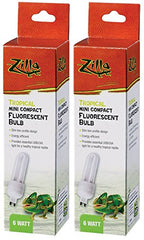 Zilla mini compact tropical fluorescent bulb 6W – UVB output for tropical reptile terrariums