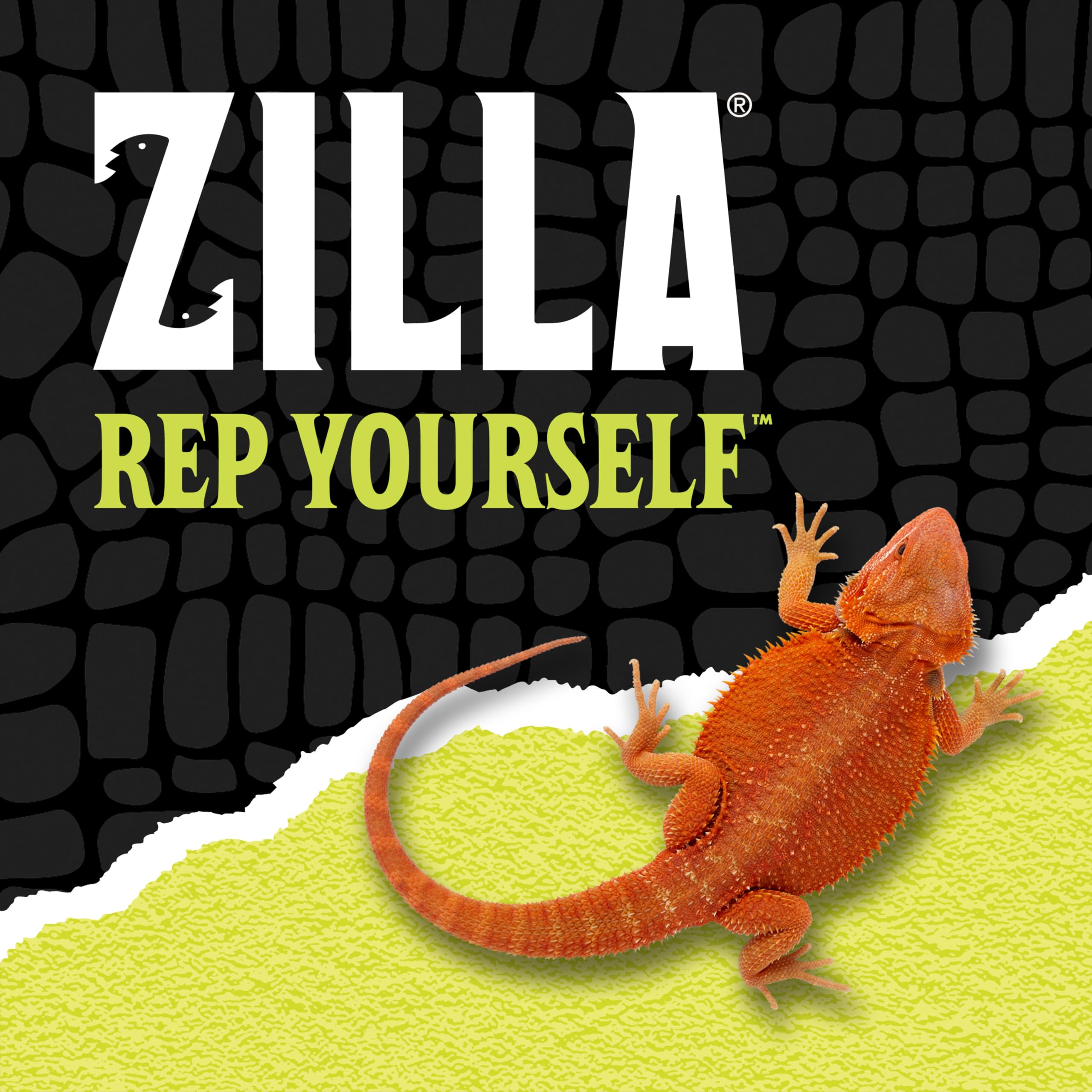 Zilla fixture mounted on screen cover delivering heat and light for reptiles