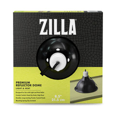 Zilla premium heat lamp dome 8.5-inch top view showing heat focus
