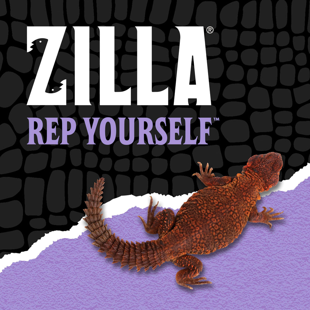 Tortoise-friendly Zilla Reptile Munchies Vegetable Mix Calcium for herbivores.