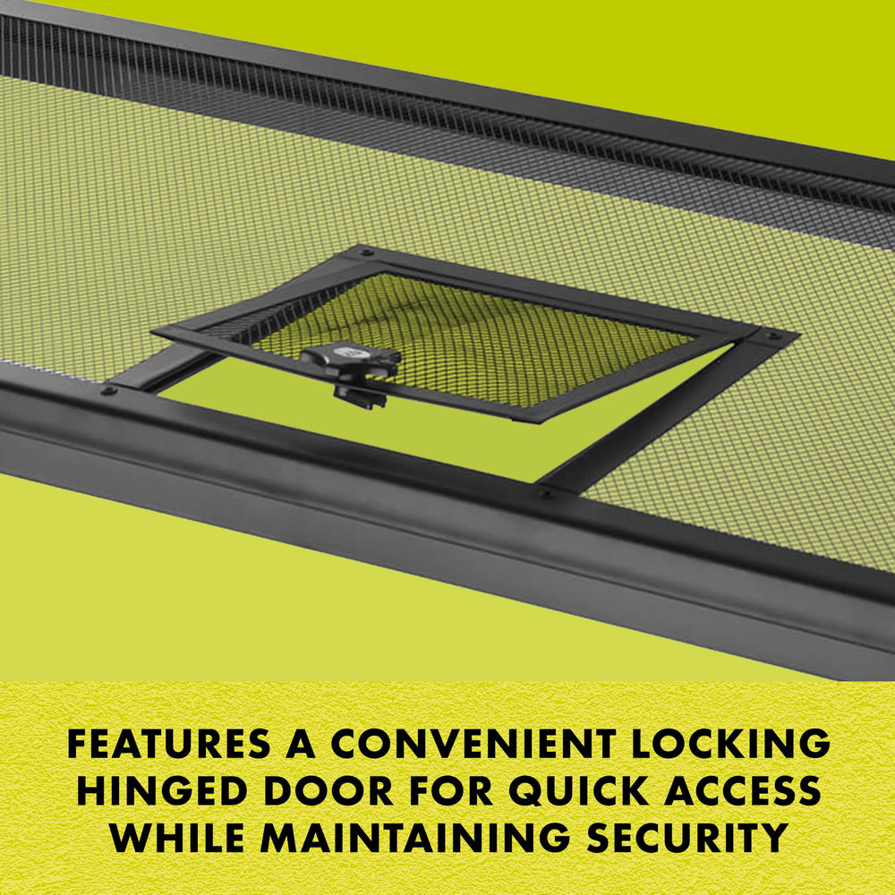 Zilla Reptile Screen Cover heat-lamp tested design withstands high temps.