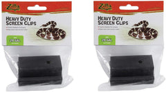 Zilla heavy-duty screen clips secure reptile terrarium lids for small tanks 5-29 gal