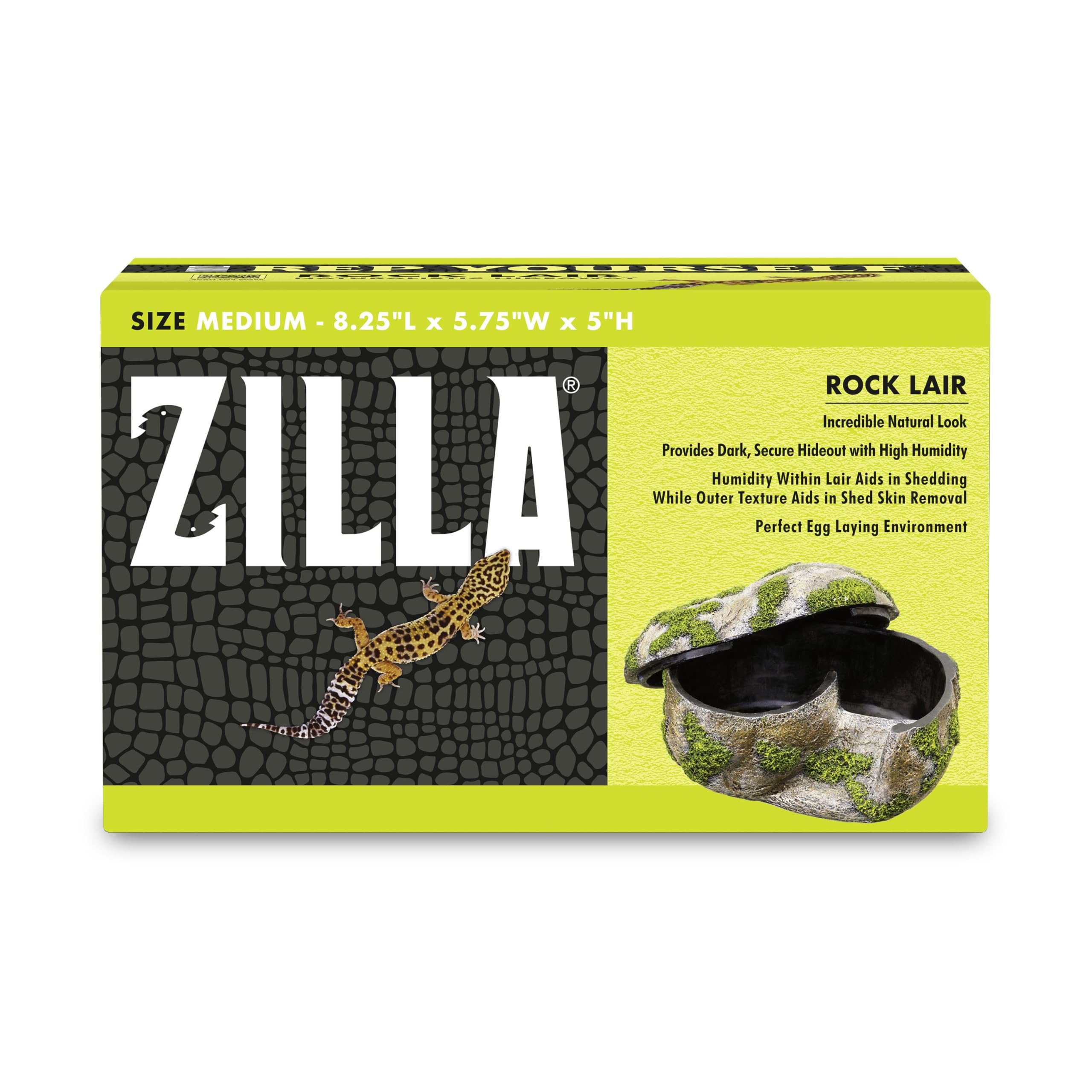 Zilla Rock Lair mossy texture closeup supports shedding and hiding
