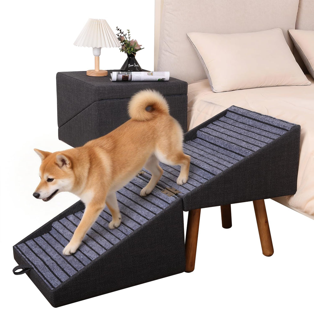 Ziluce 21-06 inch dog stairs reach high beds with stable design for easier access