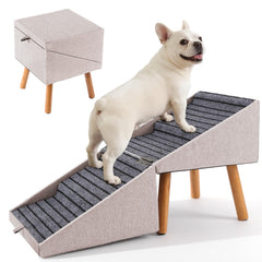 Ziluce dog ramp on couch with non-slip surface for safe climbs