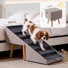 Ziluce dog ramp wooden-incline emphasizes gentle slope for aging or injured dogs.