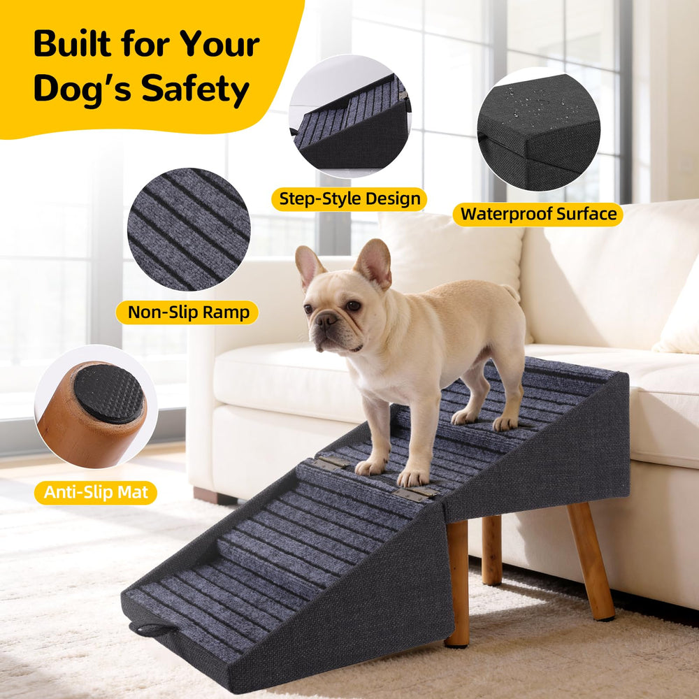 Ziluce gentle incline ramp option aiding senior dogs