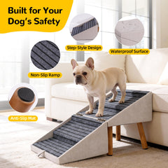 Ziluce foldable dog stairs save space when not in use.