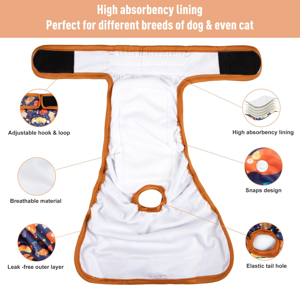 ZINGTERRA reusable dog diaper ideal for travel and care