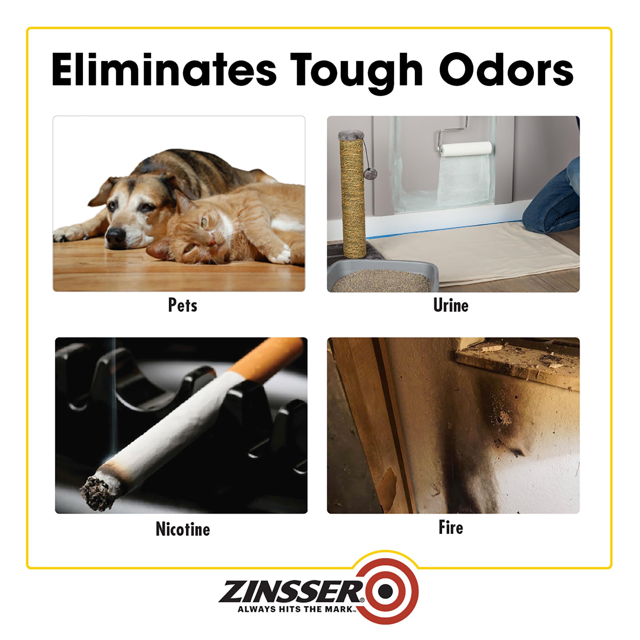 Zinsser primer adheres to glossy surfaces without sanding.
