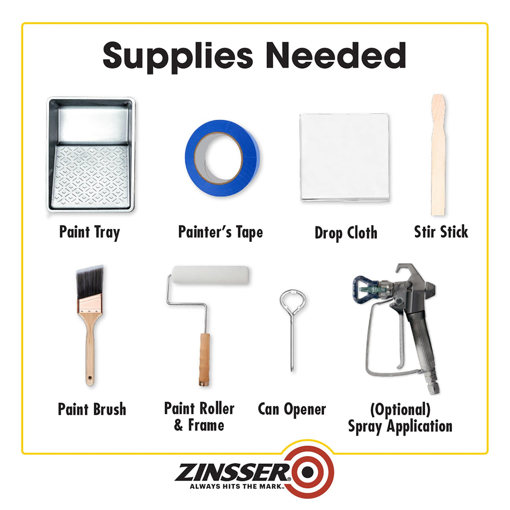 Zinsser primer works with any topcoat for flexible finishing.