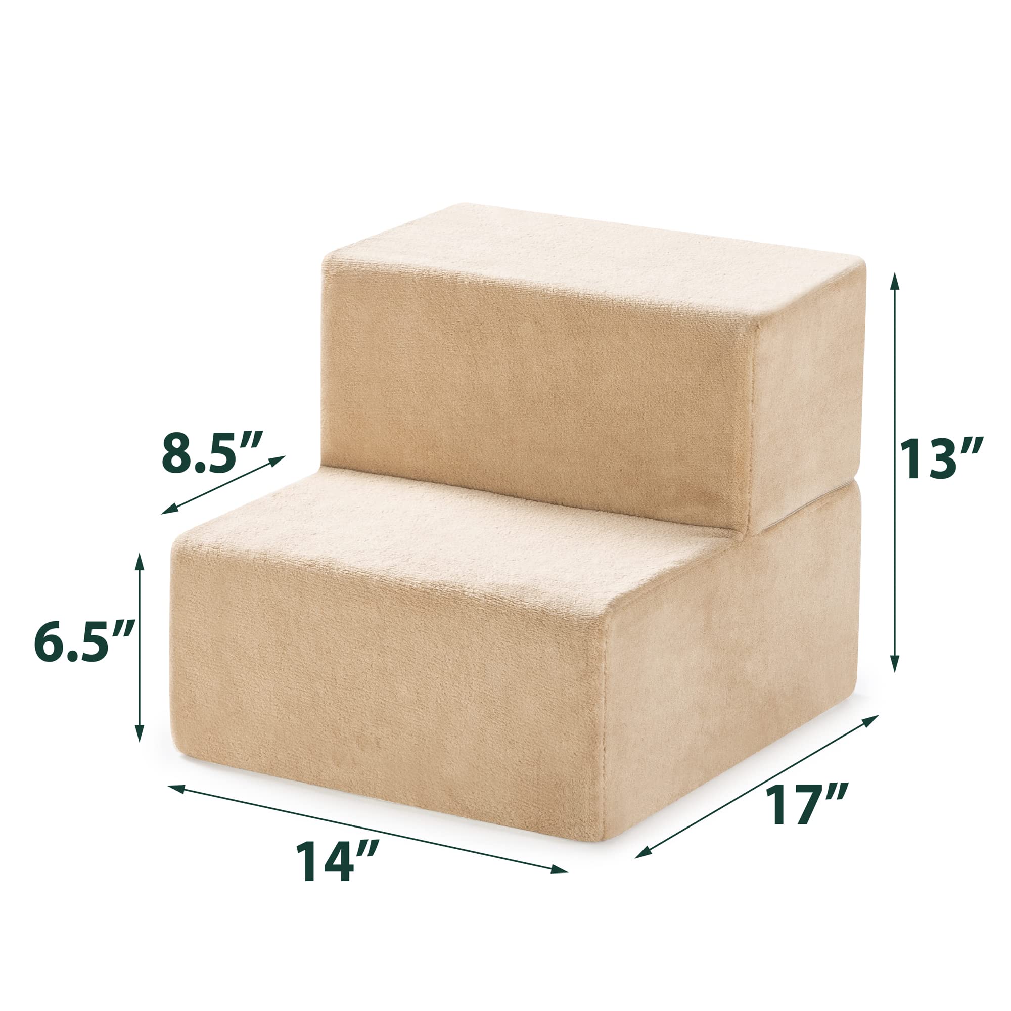Zinus pet stairs with removable washable cover for quick cleaning