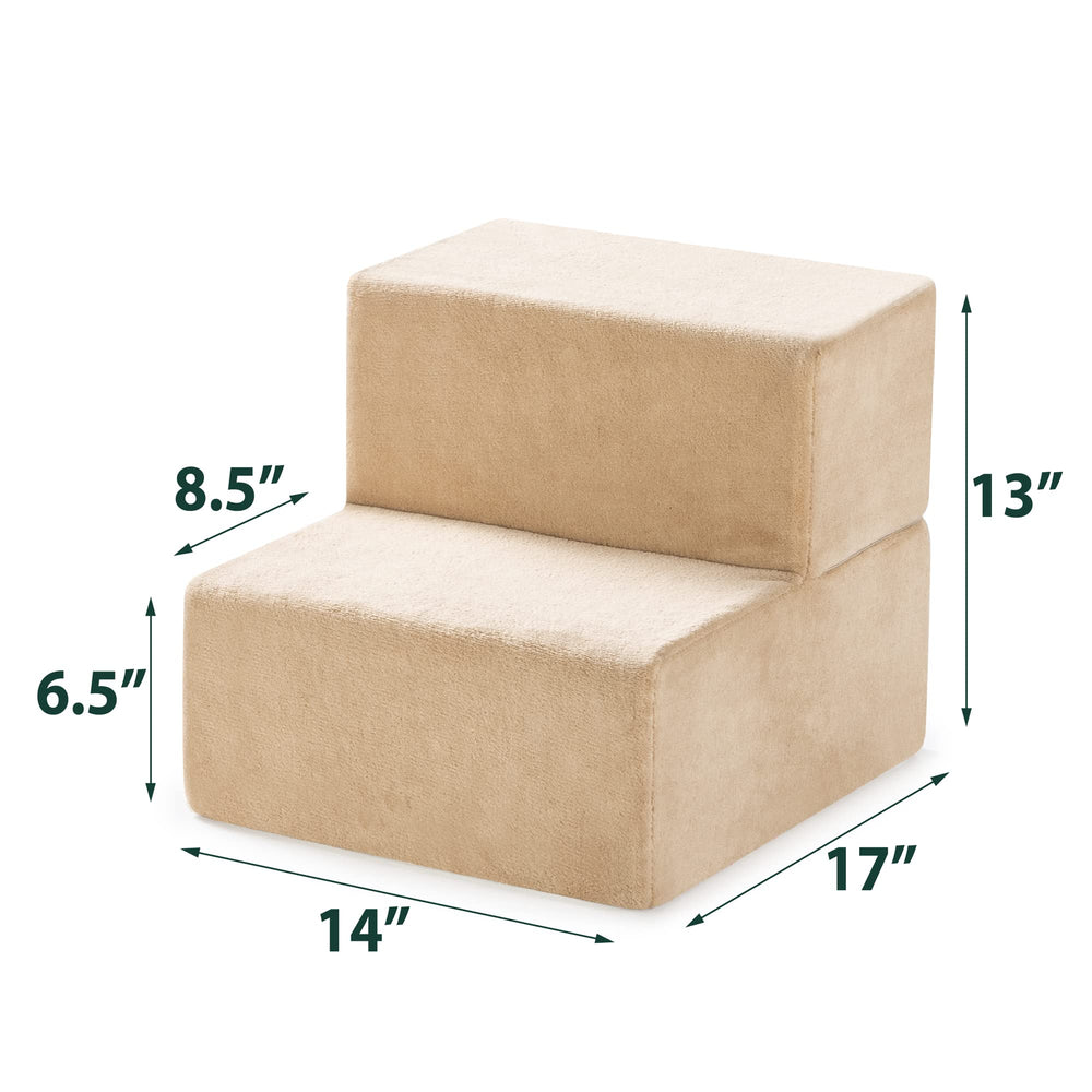 Zinus pet stairs with removable washable cover for quick cleaning