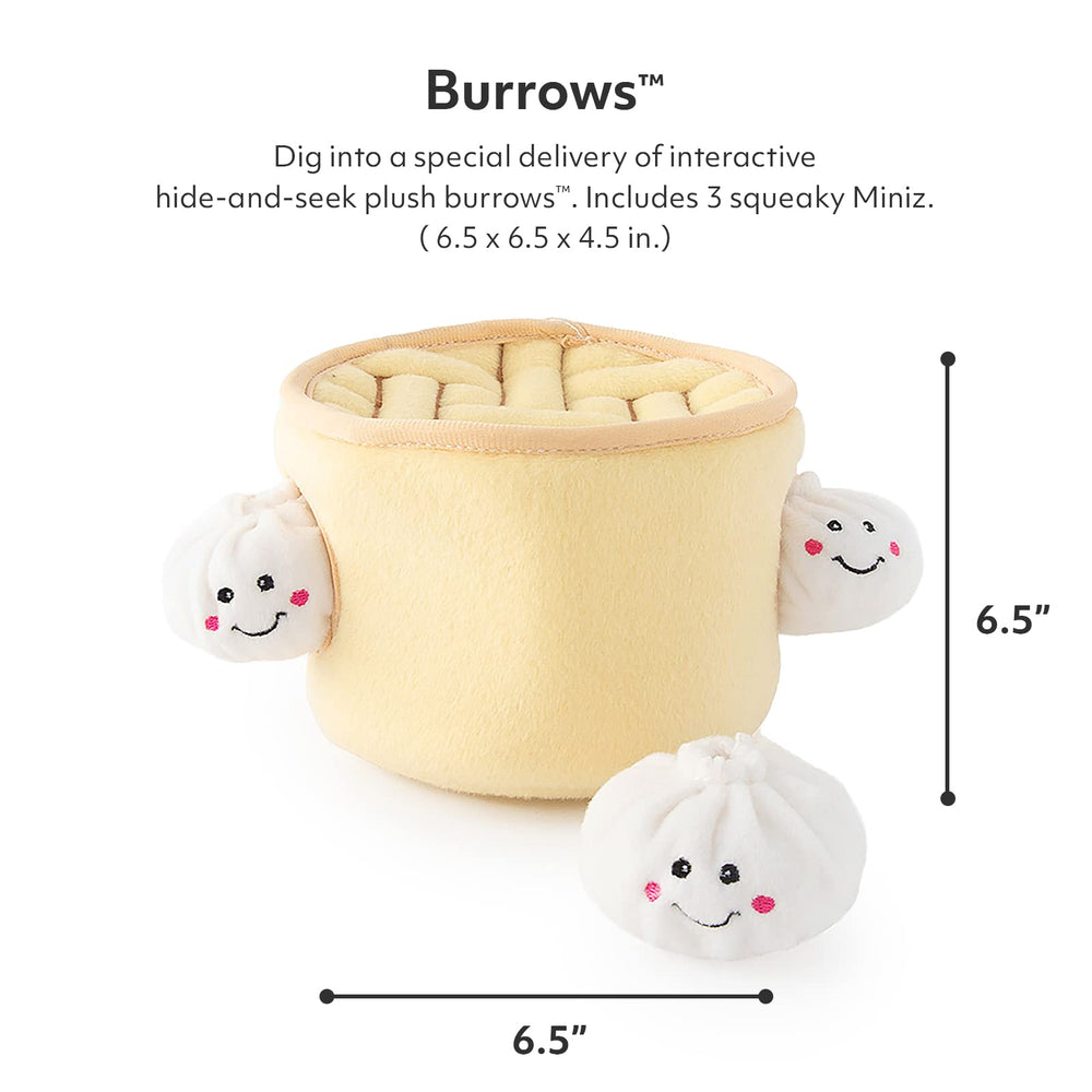 ZippyPaws Miniz dumplings squeaky toys provide engaging enrichment.