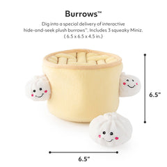 ZippyPaws Miniz dumplings squeaky toys provide engaging enrichment.