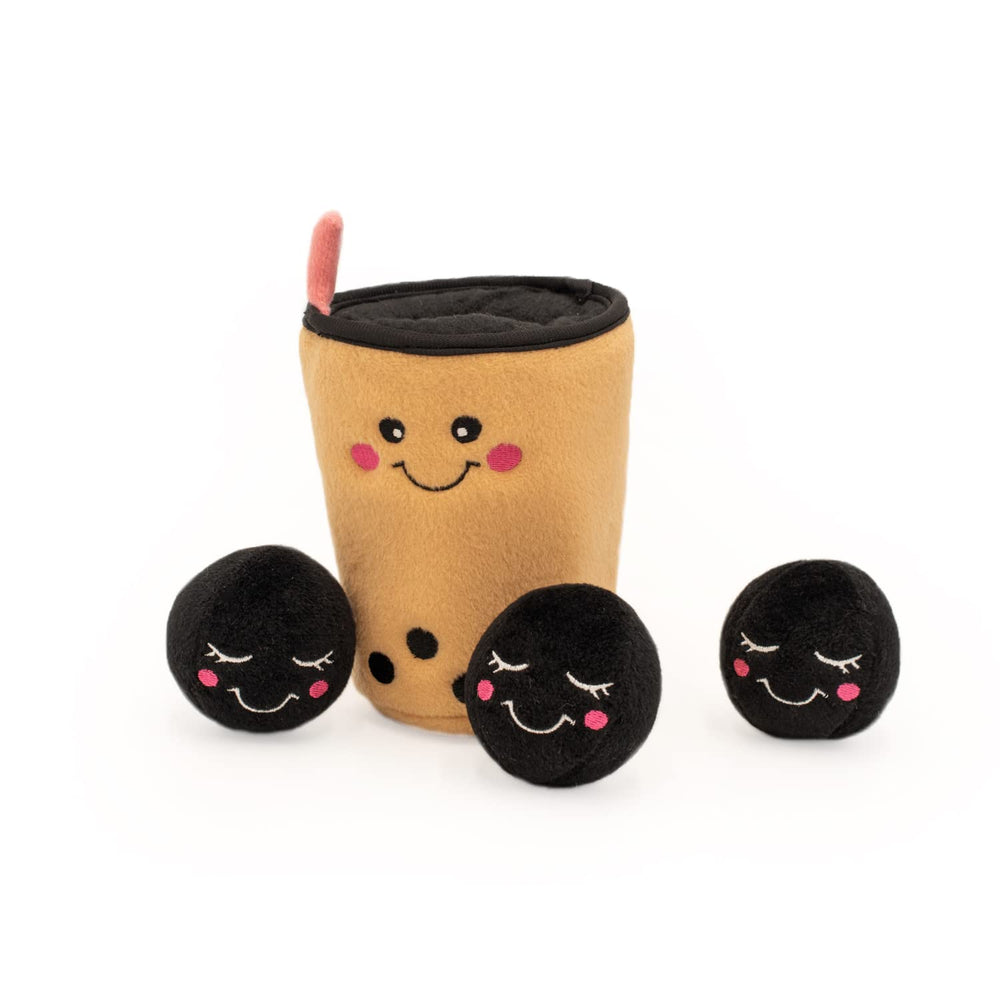 ZippyPaws Burrow with squeaky Miniz enhances playtime with sound enrichment.