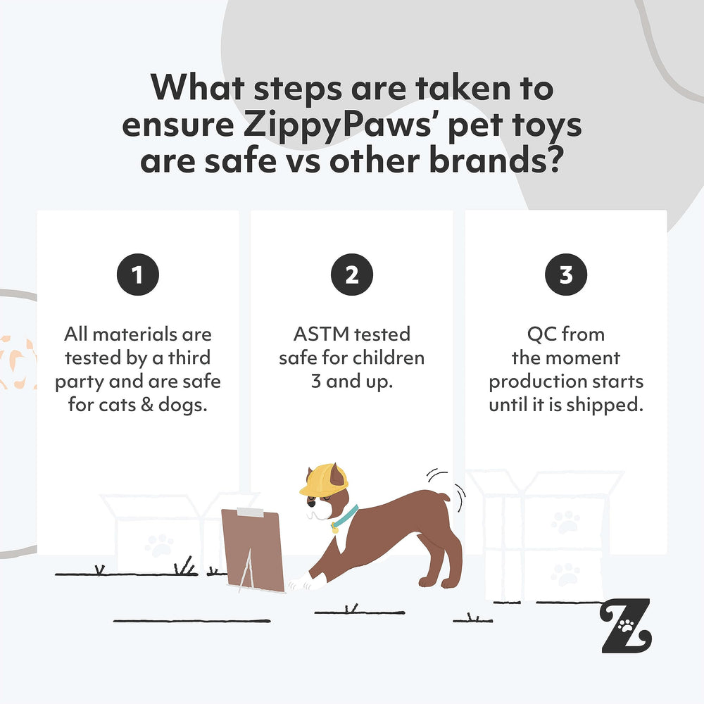 ZippyPaws Burrow durable materials ensure safe enrichment experiences.