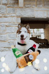 ZippyPaws Happy Hour Crusherz crinkle bottle close-up showing texture and crinkle