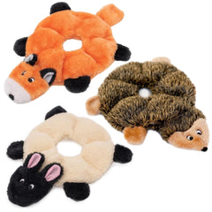 ZippyPaws Loopy Sheep no-stuffing dog toy, soft plush, ideal for fetch and play