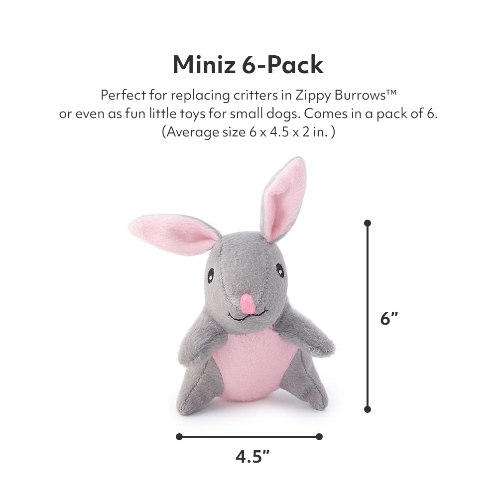 ZippyPaws Miniz squeaky plush toy close-up for engaging play sessions.