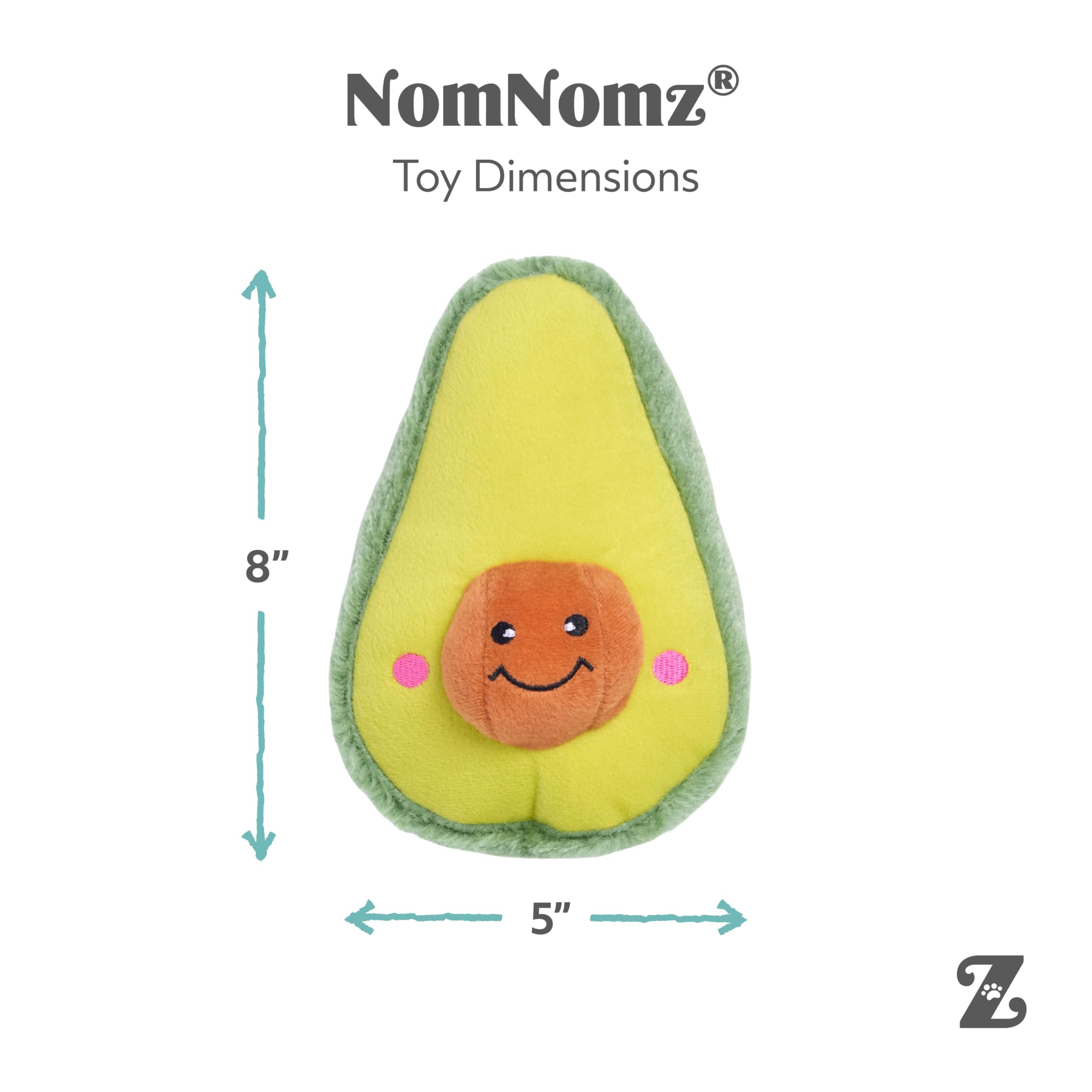 ZippyPaws NomNomz taco avocado toy in a dog's mouth during playtime.