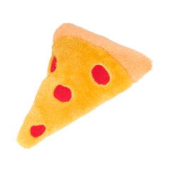 NomNomz Pizza toy squeak detail demonstrates two squeakers for interactive play.