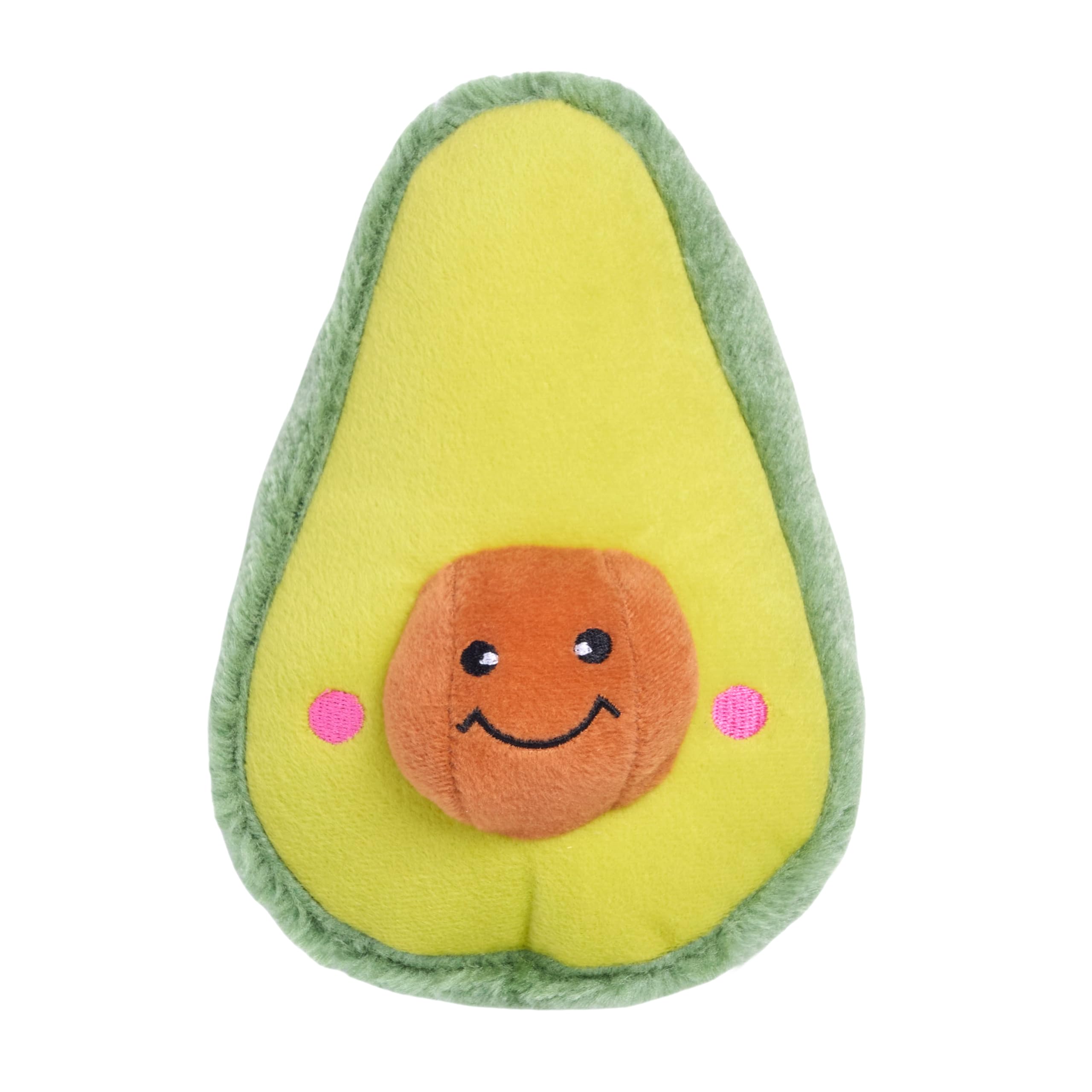 ZippyPaws NomNomz taco plush with avocado detail and inner squeaker for interactive play.