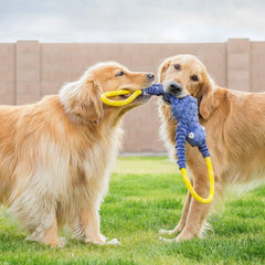 ZippyPaws RopeTugz heavy-duty rope ensures durable pulling sessions for energetic dogs.