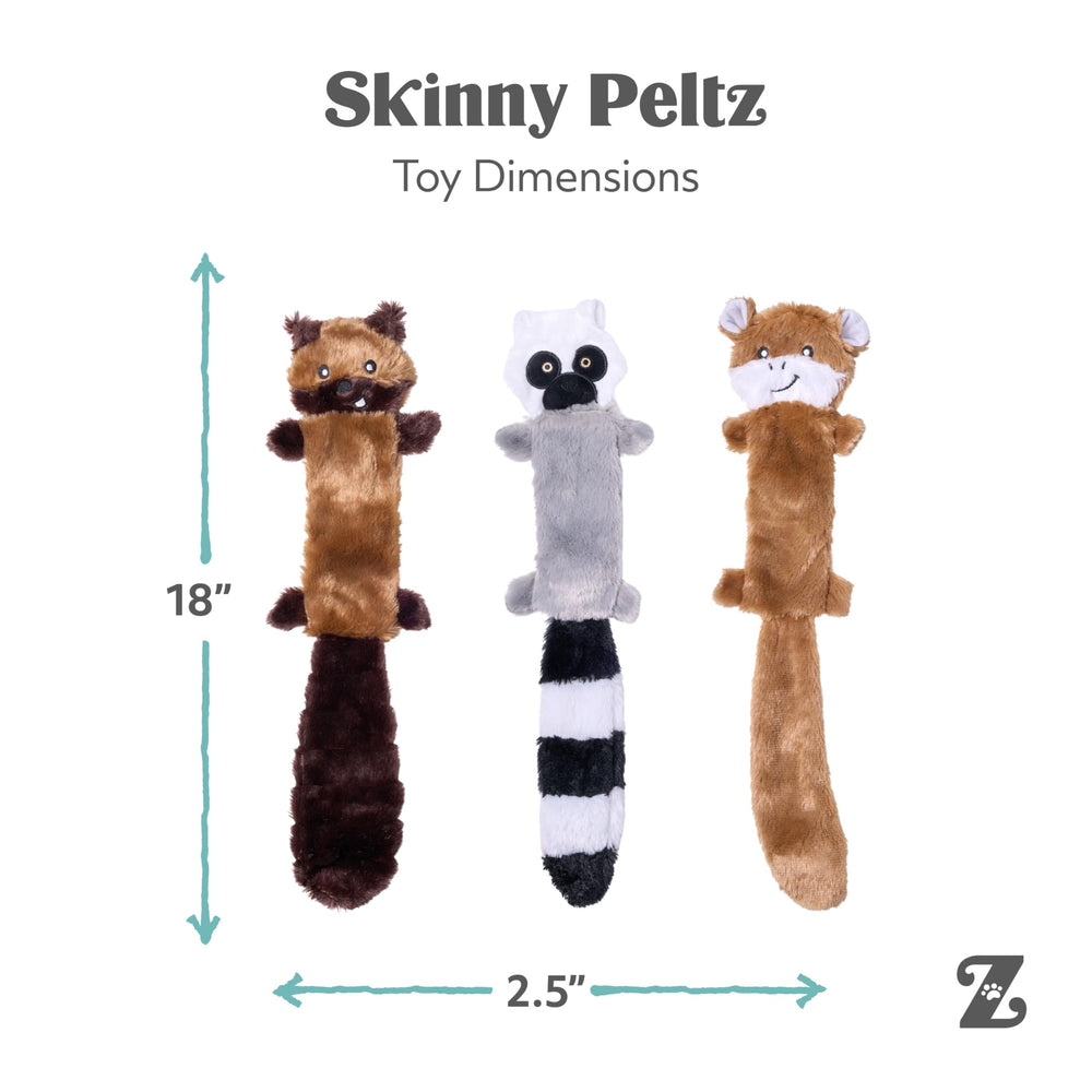 ZippyPaws Skinny Peltz Squeakers enhance playtime and engagement