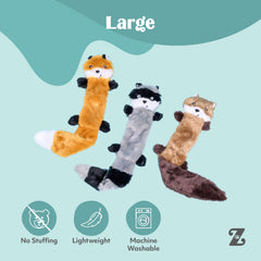 ZippyPaws unstuffed design highlights mess-free play and quick cleanup