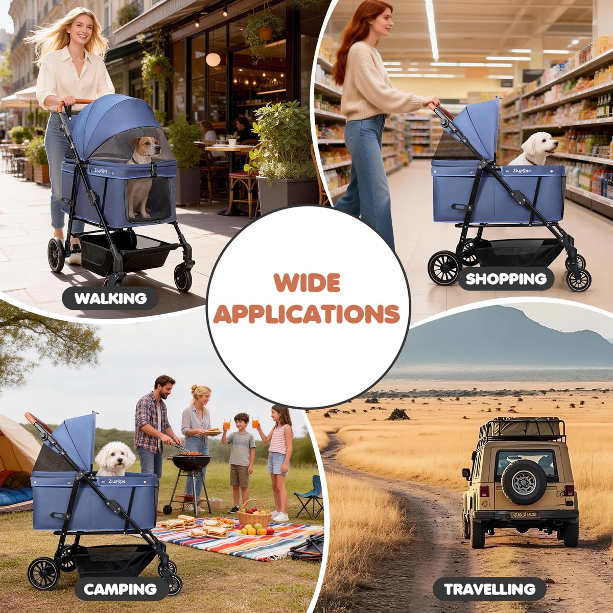 Ziuaype foldable design makes storage and car trips easy