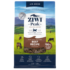 ZIWI Peak air-dried cat food beef pieces for a high-protein meal for carnivores