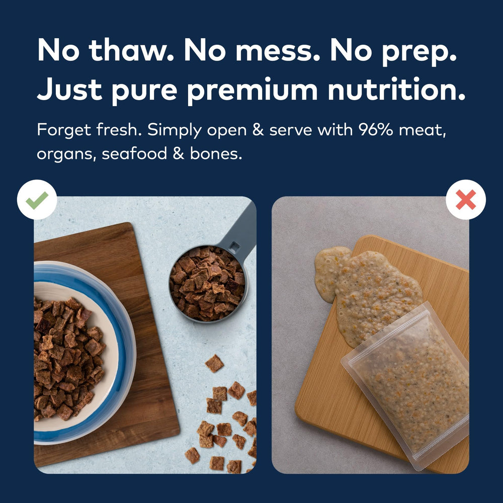 ZIWI Peak Organ and Bone chunk highlights protein-rich nutrition.