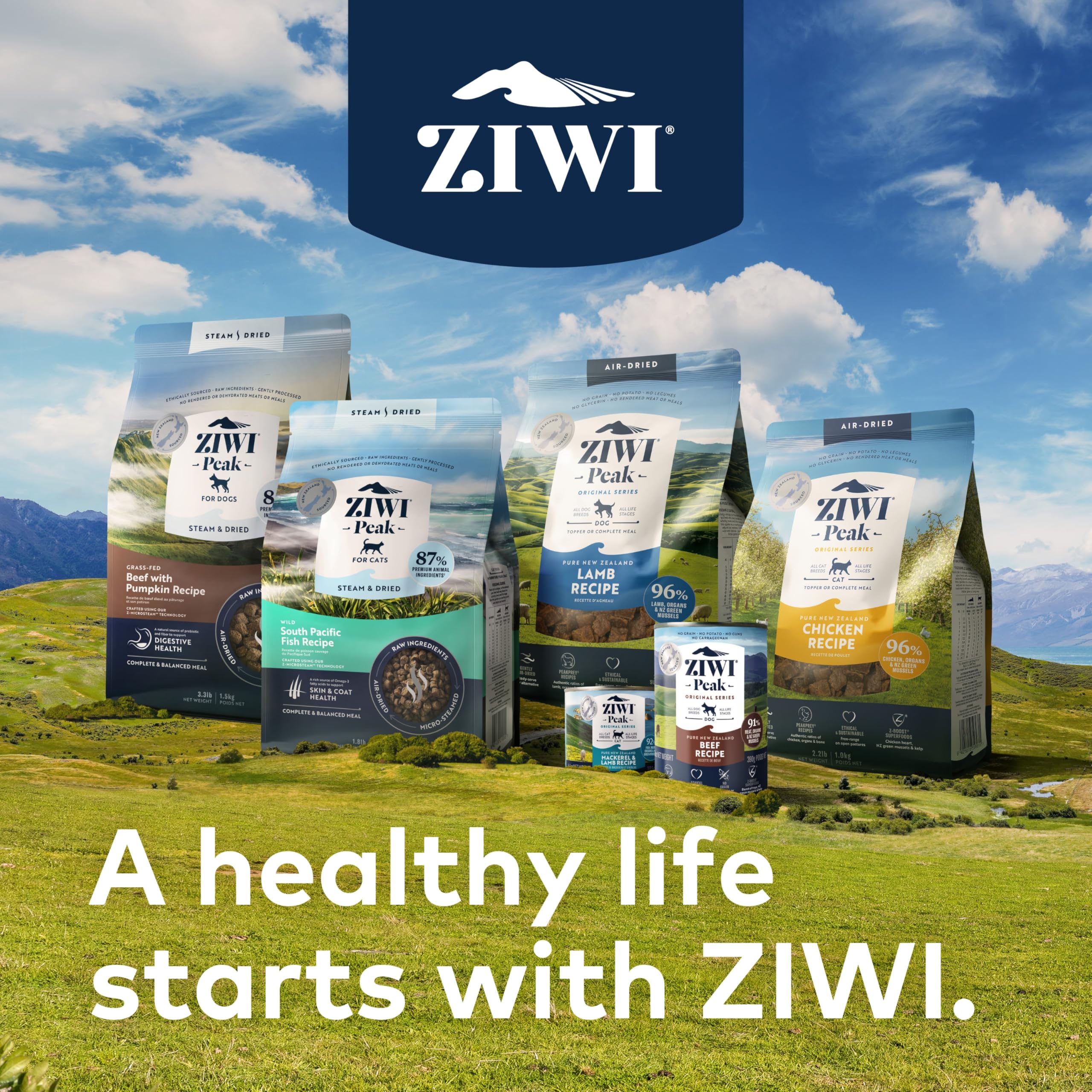 ZIWI Peak shelf-stable packaging conveying long-lasting freshness