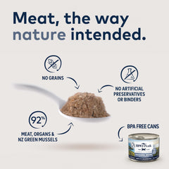 ZIWI Peak mackerel texture close-up reveals moist, palatable chunks for enticing meals.