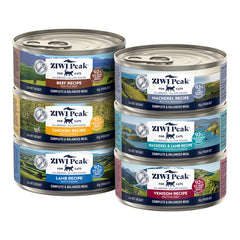 ZIWI Peak wet cat food beef can shows high protein and grain free nutrition