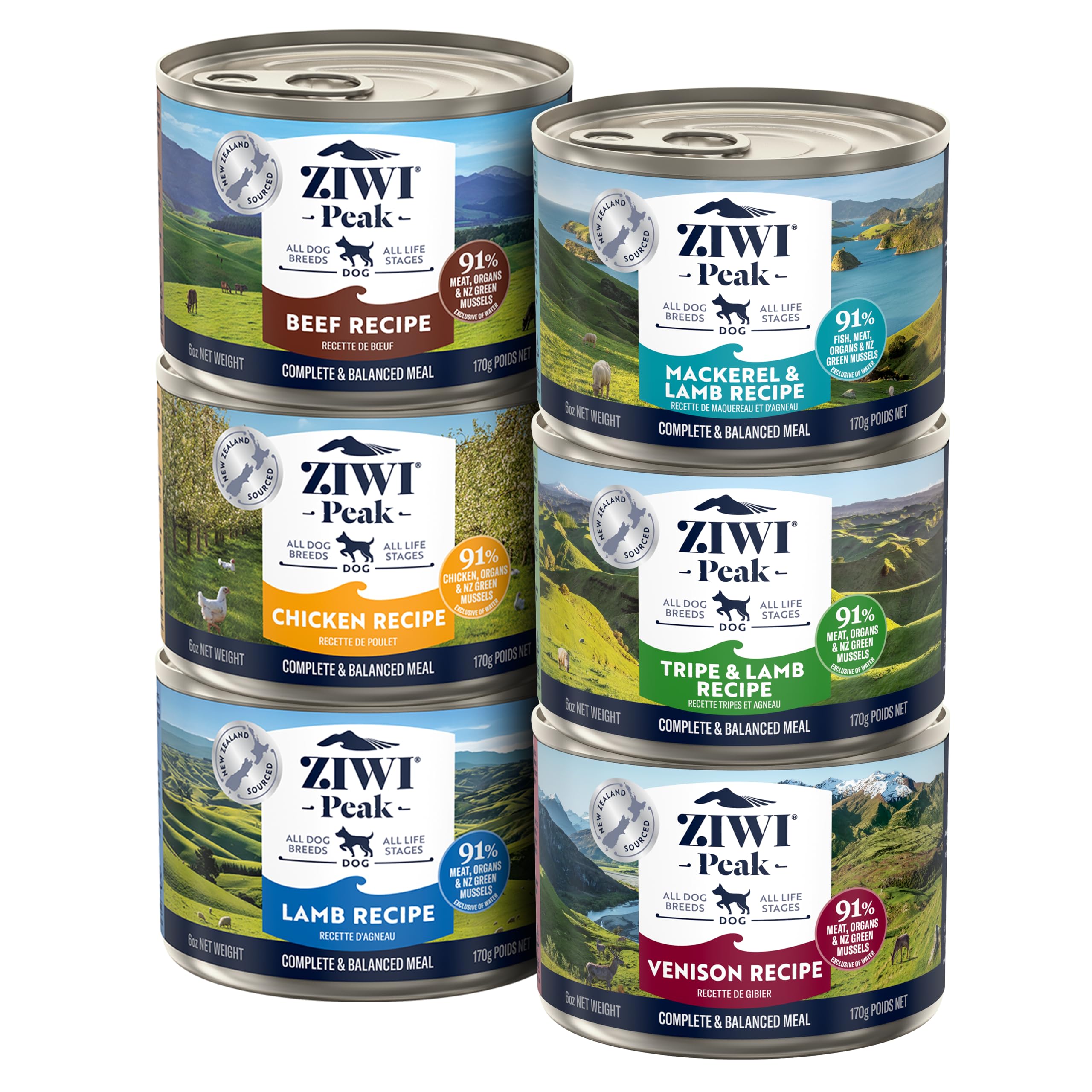 ZIWI Peak beef can – premium protein for a tasty, complete dog meal.