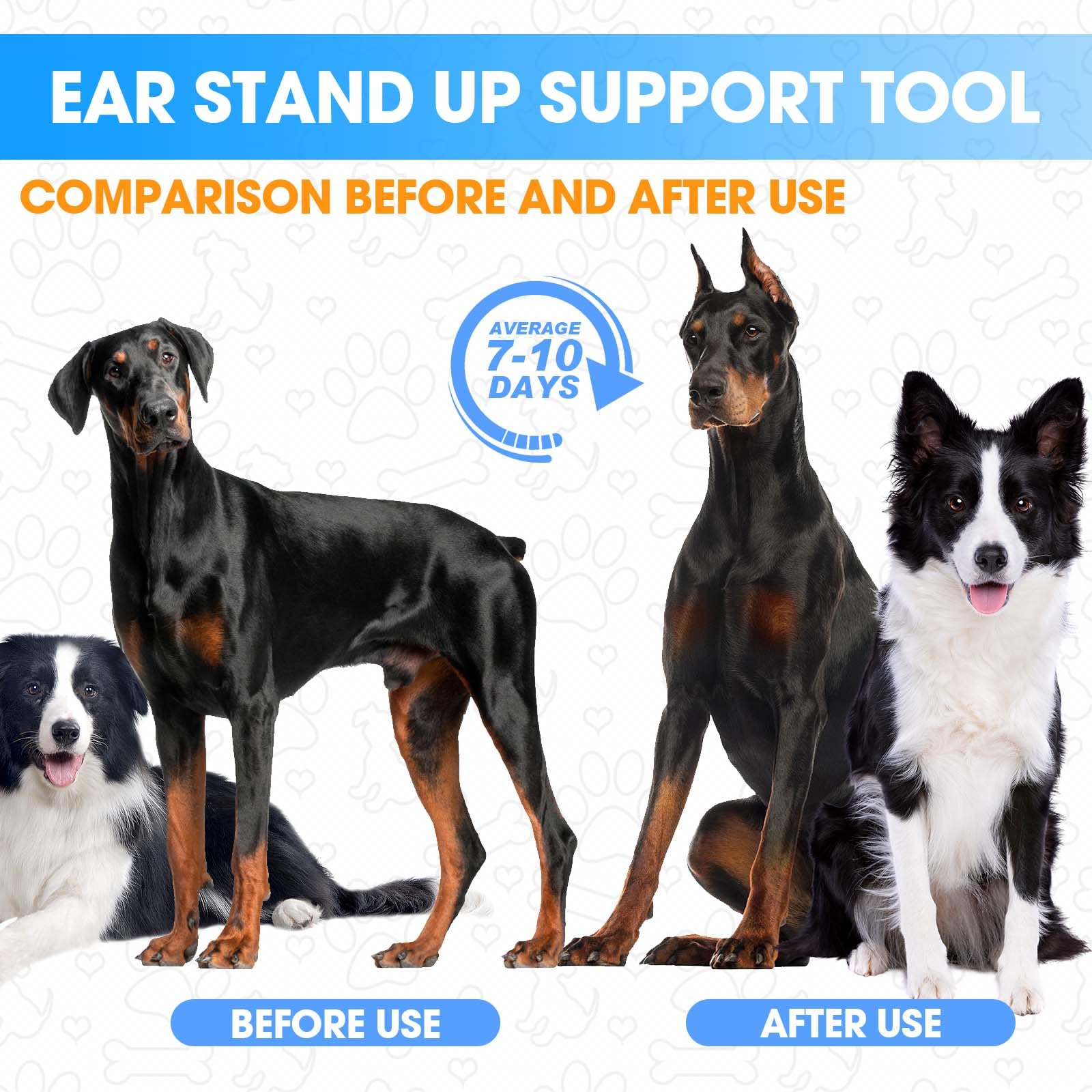 Ziyue Doberman Ear Posting Kit Complete Set: includes extra tape rolls for extended use