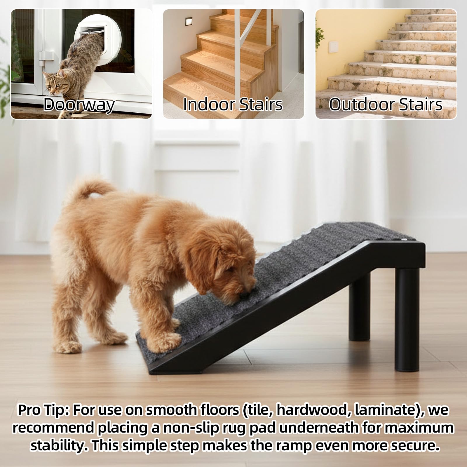 ZJDJEZJD easy-clean damp-wipe carpet keeps steps fresh between uses.