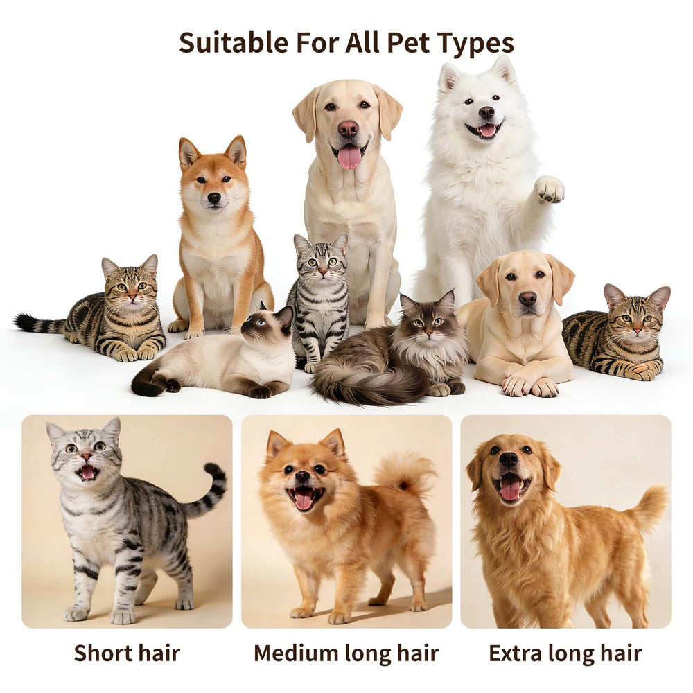 ZKSCool multi-pet grooming attachments support varied coats.