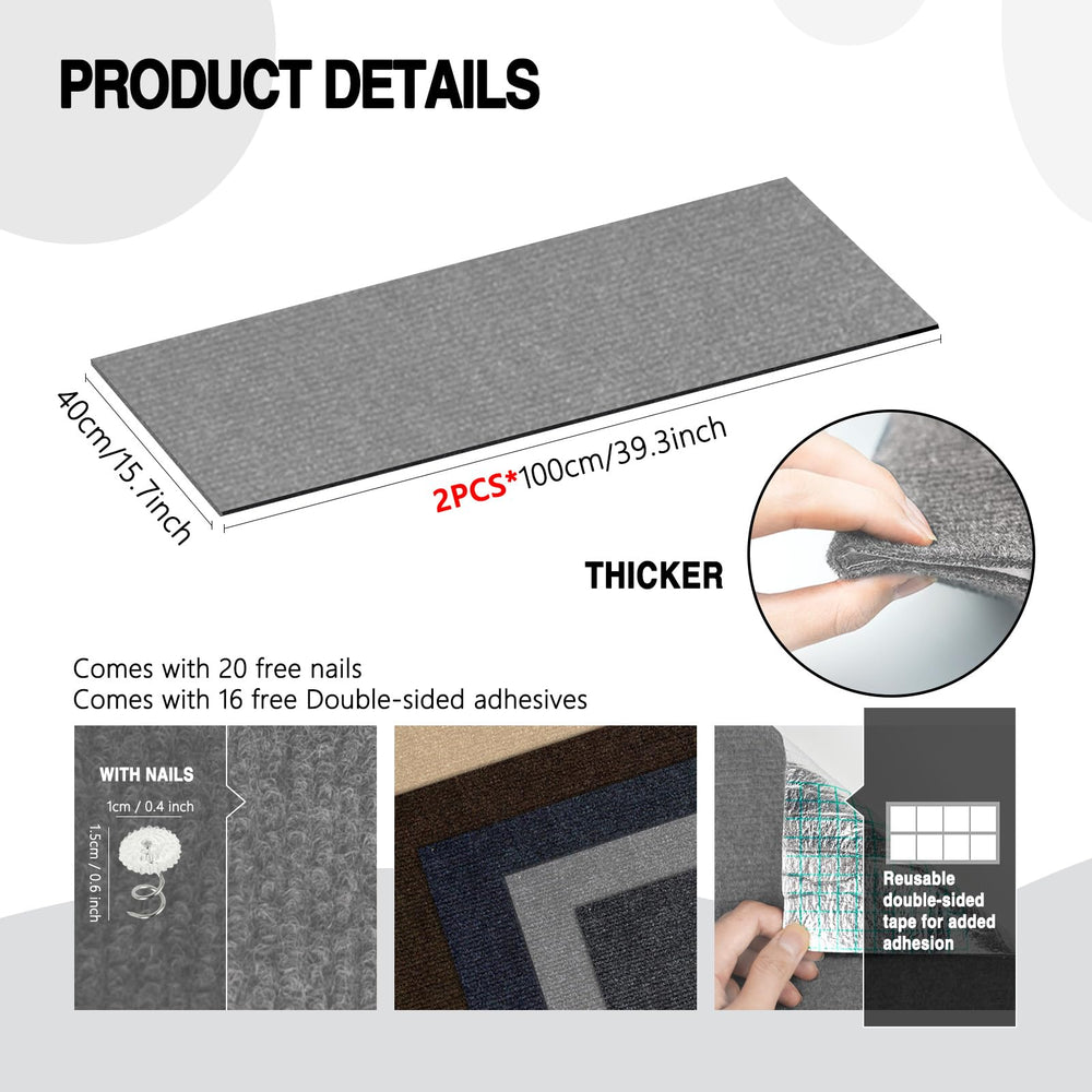 ZLAFM 2-pack cat scratch mat wall protector guards walls.
