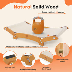 ZLAFM beech wood base provides sturdy frame support