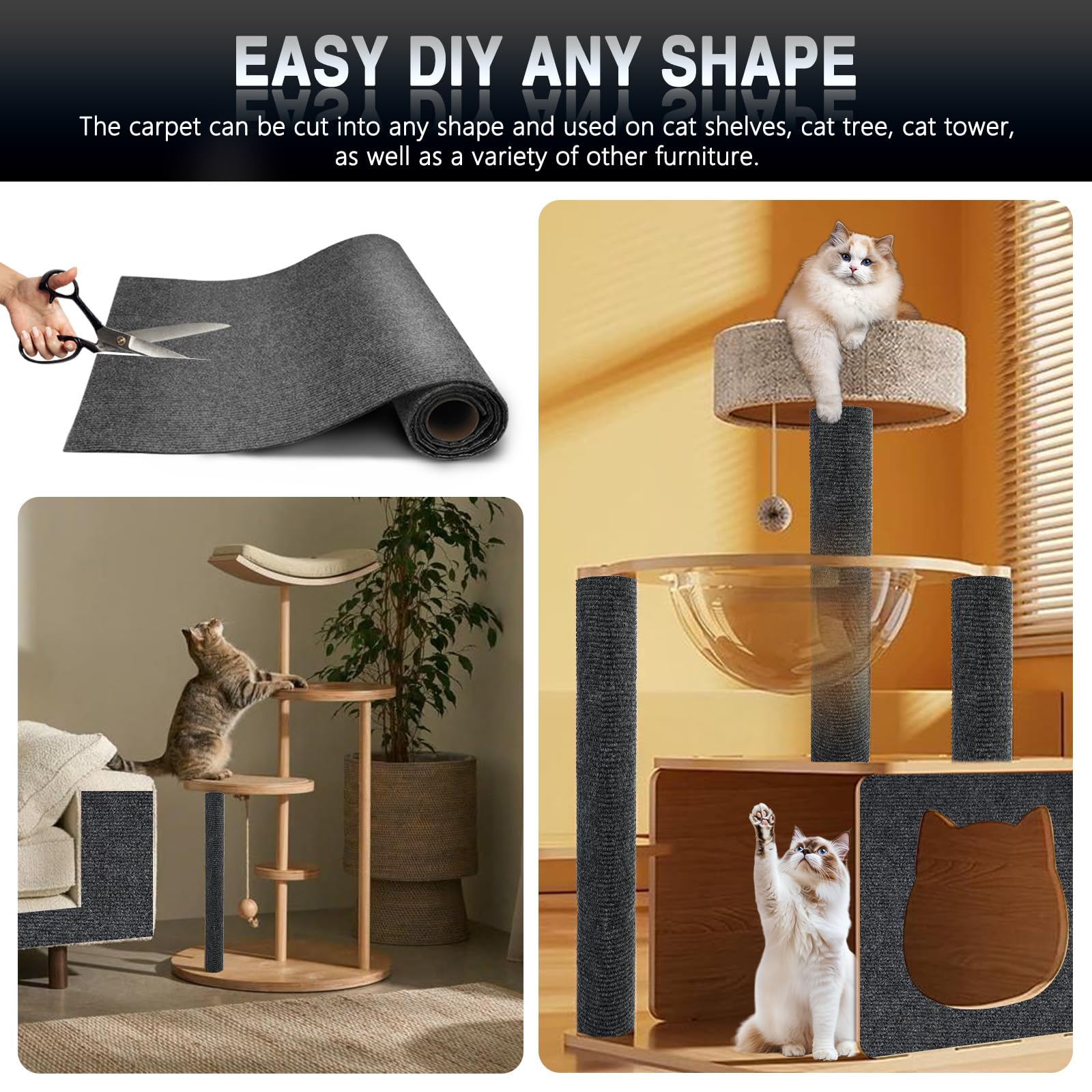 ZLAFM trim-to-fit design allows customization with scissors.