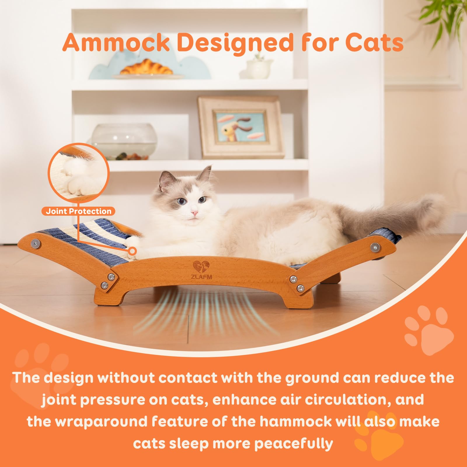 ZLAFM multi-cat design supports two cats sharing the space.
