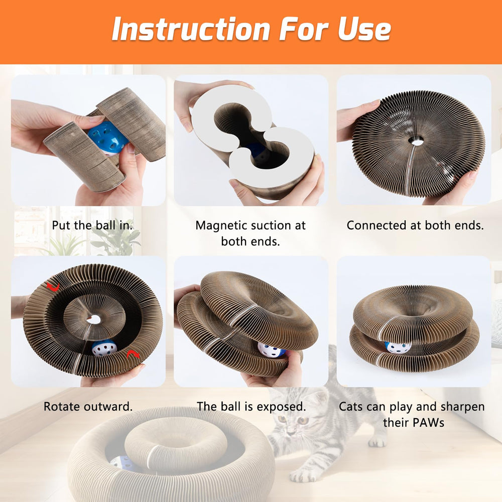 ZLAFM Non-toxic materials ensure safe indoor play for cats.