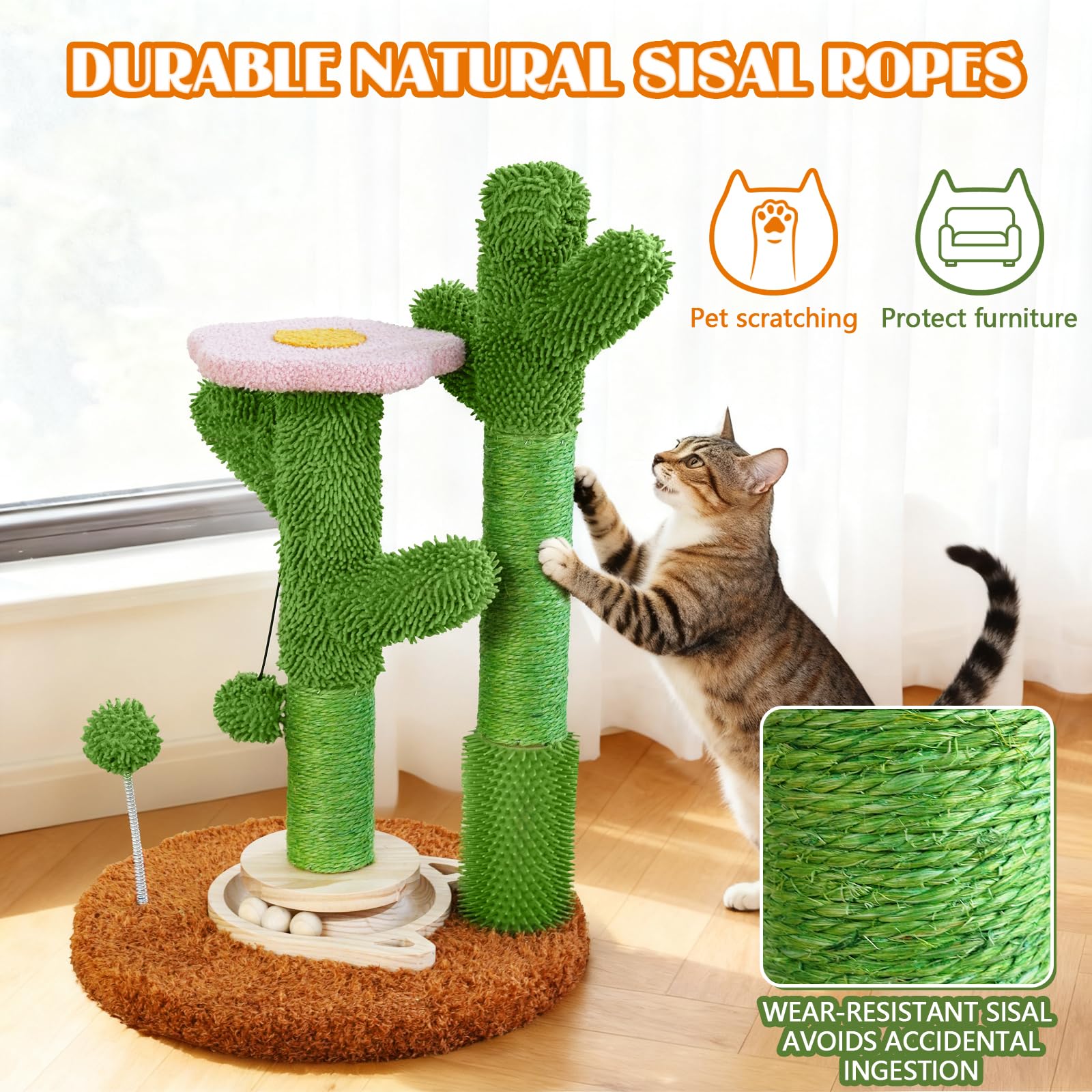 ZLAFM built-in self-grooming brush reduces loose fur