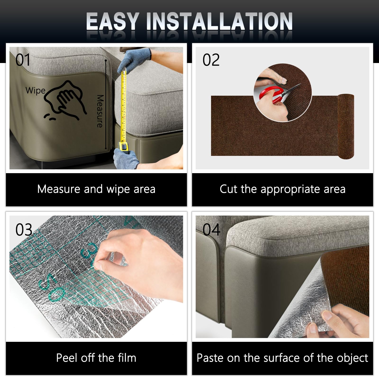 ZLAFM tear resistant felt surface provides durable protection for furniture and cat toys