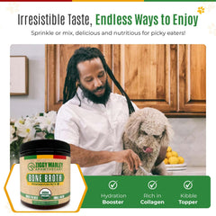 ZMA Pets Ziggy Marley’s meal with broth enhances flavor and digestion