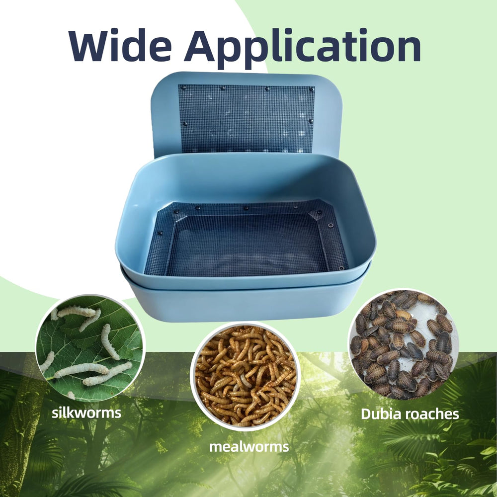 Zmiyivara multi-species use with silkworms and mealworms in a stable habitat.